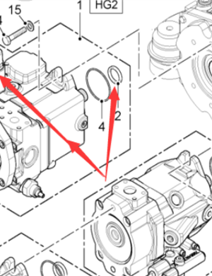  Road Milling Machine HG2 Hydraulic Pump Part Number 2134755