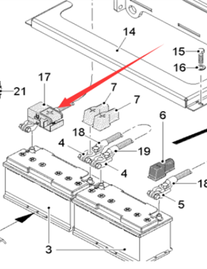  road milling machine power fuse holder part number 2110340