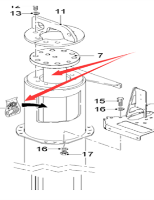  Road Milling Machine Leg Cylinder Repair Kit Part Number 2138299