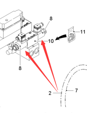  road milling machine steering solenoid valve coil part number 2104114