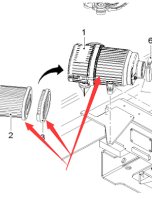  Road Milling Machine  Air Filter Assembly Part Number 2142669