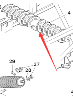  Road Milling Machine Belt Cleaning Roller Part Number 21269