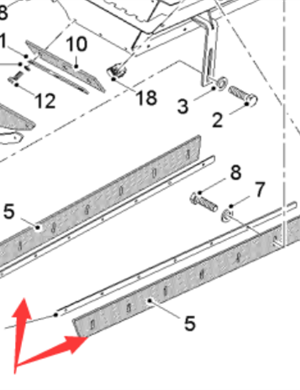  road milling machine rubber deflector part number 2165567