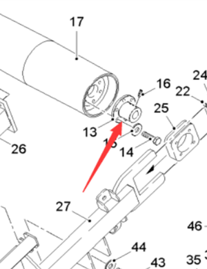  road milling machine drive flange part number 52680