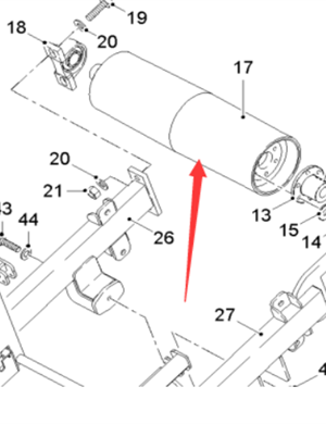  road milling machine conveyor belt drive roller part number 43985