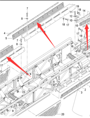  road milling machine rubber deflector part number 2269047