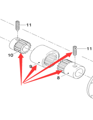  road milling machine large generator coupling part number 17703