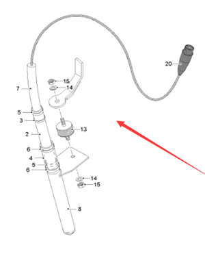  Road Milling Machine D66 Vibrating Rod Part Number 2153523