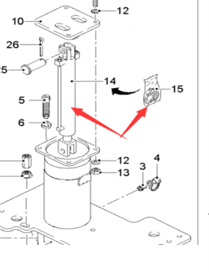  road milling machine grader lifting cylinder part number 53353