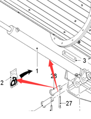  road milling machine conveyor belt oil cylinder part number 192379