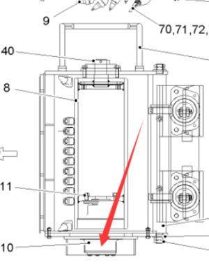  road milling machine grader motor part number 2066566