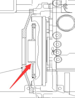  road milling machine engine flywheel connecting plate part number 186005