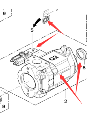  Road Milling Machine Q2 Hydraulic Pump Part Number 167041