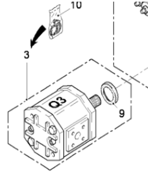  Road Milling Machine Q Hydraulic Gear Pump Part Number 2063046