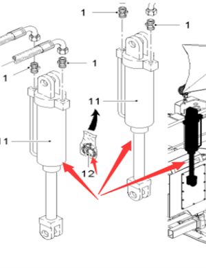  road milling machine leg cylinder part number 191925