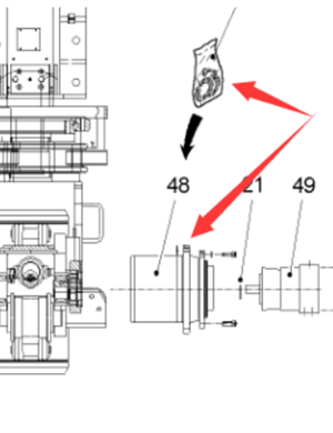  road milling machine front walking motor reducer part number 136953