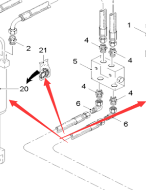  road milling machine side paving suspension lifting cylinder part number 118474