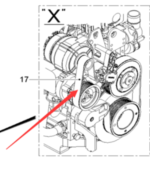  road milling machine engine belt part number 2174024