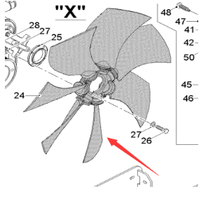  road milling machine engine fan blade part number 2148474