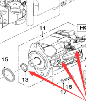  Road Milling Machine HG4 Hydraulic Pump Part Number 2147176