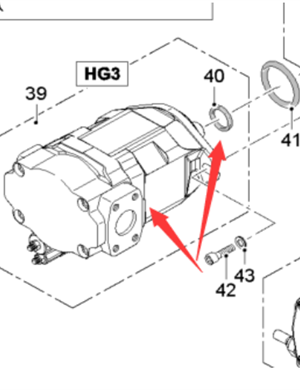  Road Milling Machine HG3 Hydraulic Pump Part Number 2146956