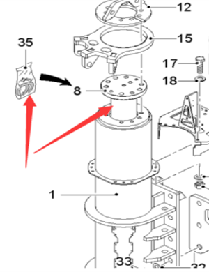  Road Milling Machine Leg Cylinder Repair Kit Part Number 2171220