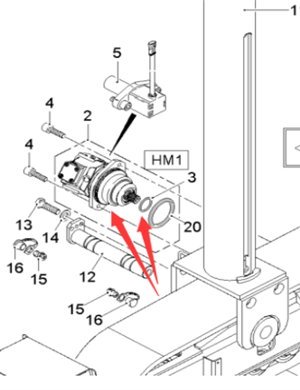  road milling machine walking motor part number 2174268