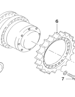  Road Milling Machine Travel Drive Gear Part Number 120586