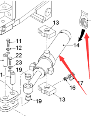  road milling machine steering cylinder part number 2171708