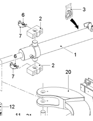  road milling machine front steering cylinder part number 2203983