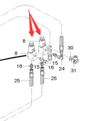  Road Milling Machine Direction Valve Part Number 2045053