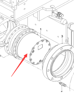  road milling machine milling drum reducer part number 2544545