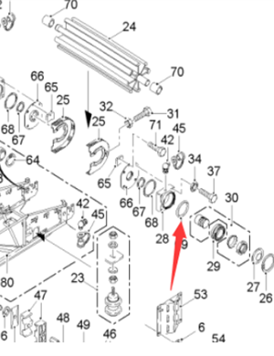  road milling machine rubber sealing ring part number 26460