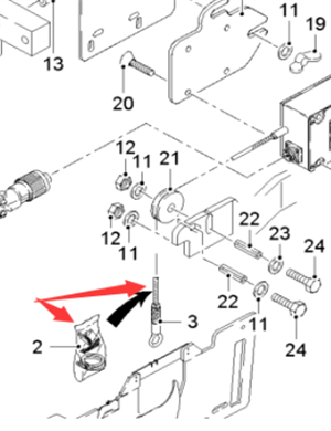  Road Milling Machine Wire Rope Replacement Device IV Part Number 2200901