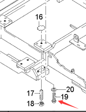  Road Milling Machine Steel Bolt Part Number 7850