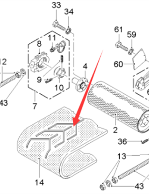  road milling machine secondary conveyor belt part number 97243