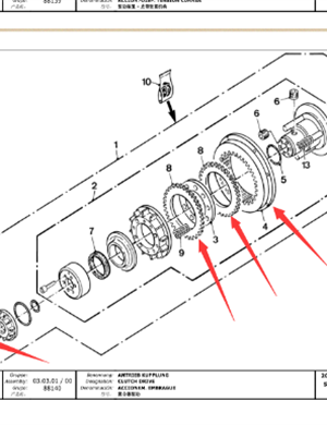  road milling machine milling hub clutch ring gear part number 1568