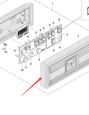  Road Milling Machine  Side Console Assembly Part Number 2469639