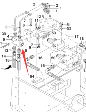  Road Milling Machine Leg Cylinder Check Valve Part Number 2271204