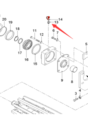  road milling machine grease nipple part number 1105