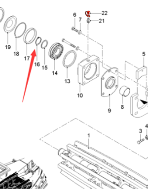  Road Milling Machine Steel Spring Ring Part Number 10334