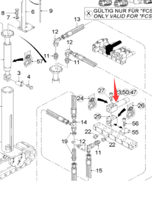  Road Milling Machine Tailgate Float Valve Part Number 16920