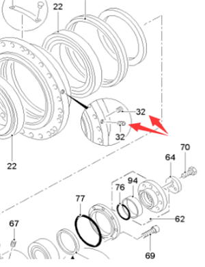  Road Milling Machine Steel Plug Part Number 49027