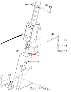  road milling machine canopy lifting cylinder part number 2065393