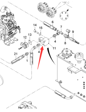  Road Milling Machine Sprinkler Flow Control Valve Part Number 2317881