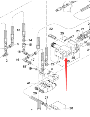  Pavement Milling Machine Scraper Float Valve Part Number 2308909