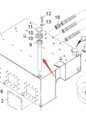  Road Milling Machine Diesel Level Sensor Part Number 120512