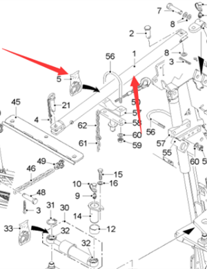  road milling machine conveyor belt lifting cylinder part number 172084