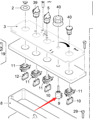  road milling machine speed regulating potentiometer part number 111442