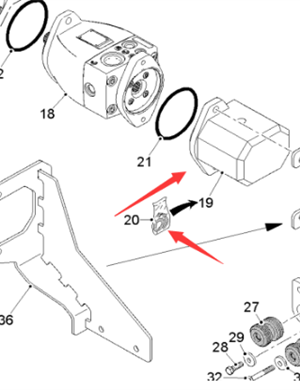  Road Milling Machine Gear Pump Repair Kit Part Number 135152